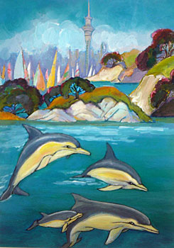 Dolphins at Play