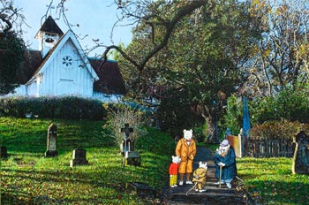 Relative Size: Rupert & Willie Mouse at St Stephen's Chapel - Parnell Point