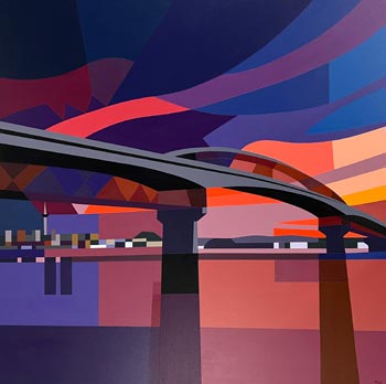Sunset Tapestry, Auckland Harbour Bridge
