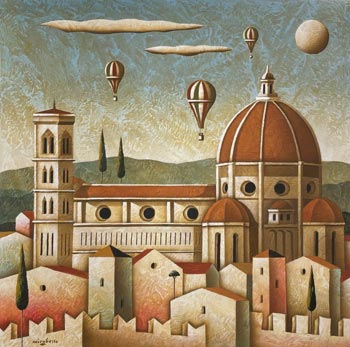 Mongolfiere su Firenze