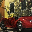 The Cats Meow - 1951 Jaguar XK120 in Riomaggiore Italy