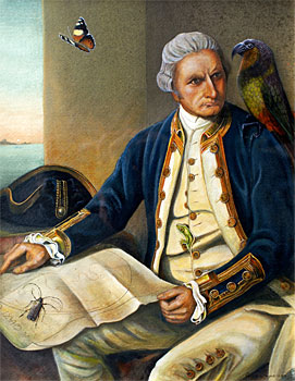 Captain Cook and Kiwi Friends