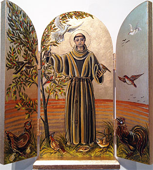 St Francis and Feathered Friends