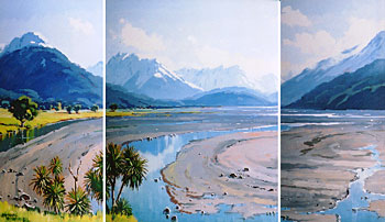 River Flats, Rees Valley - Triptych