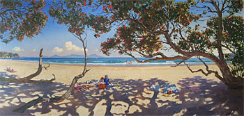 Under the Pohutukawa, Langs Beach