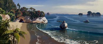 Relative Size: Cathedral Cove, Coromandel