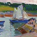Tunny Boats Passing the Digue, Concarneau