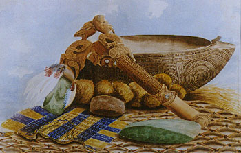 Still Life with Carved Bowl