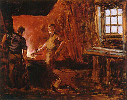 Interior of a Blacksmith's Shop