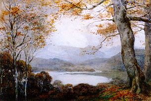 Autumn Lake Scene