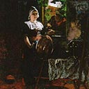 Peasant Girl with Suitor