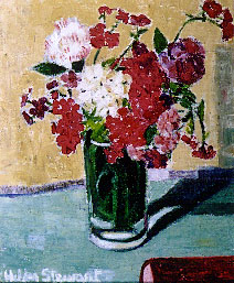 Still Life in a Green Vase