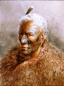 Patara Ngungukai of the Tuharangi Tribe, Whakarewarewa, Rotorua