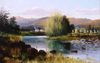 Otago River Scene with Haymakers