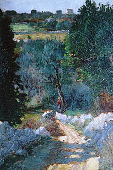 Wooded Landscape with Figure