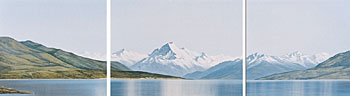 Mt. Cook and Lake Pukaki - Triptych