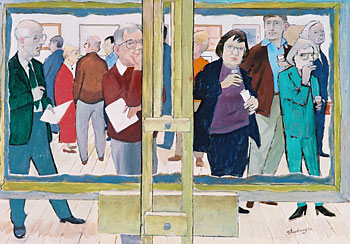 A Painting Looking at the Public
