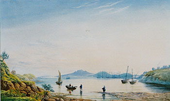 View from St. Marys Bay, Auckland Circa 1869