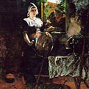 Peasant Girl with Suitor
