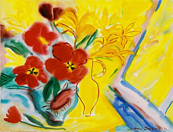 Tulips in a Yellow Vase II