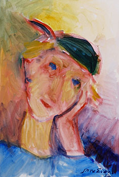 Girl in a Cloche Hat
