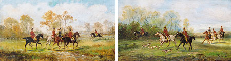 Hunting and Trotting Scenes