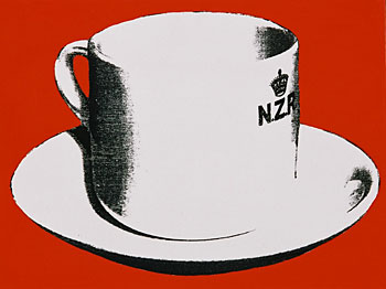 New Zealand Railway Cup and Saucer (Red)