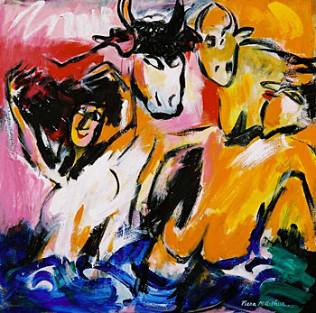 Bathers and Cows