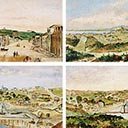 Four Views of Auckland1. From the New Wharf, Auckland2. From Hobson Street South3. From Smales Point4. From Britomart Barra