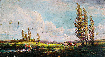 Landscape with Farmers and Cattle