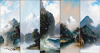 Relative Size: Set of Five Landscapes