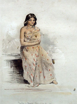 Emily, A Maori Girl, Nauranga, a Maori Village Near Wellington, 1851