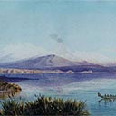 Lake Taupo with Tongariro Range Beyond