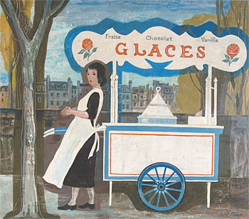 Icecream Cart, Paris, 1954