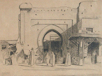 Archway in Meknes, Morocco C. 1928