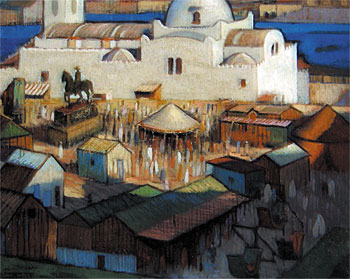 Moroccan Market Place - Circa 1927