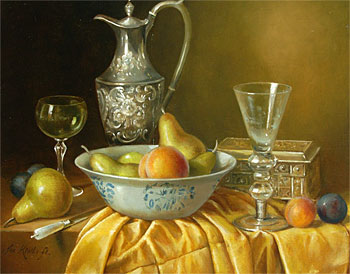 Still Life - Pears and Plums