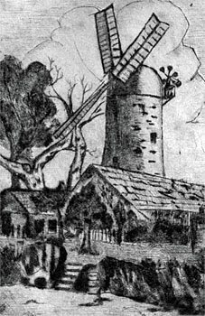 The Old Windmill, Auckland , University of Auckland and others (5) - all unframed