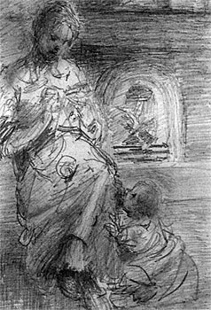 Mother and Melba, Fireside Study