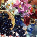 Still Life with Grapes and Wine