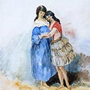 Two Young Maori Woman Circa 1850