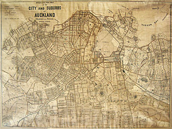 Upton & Co's New Map of City and Suburbs of Auckland