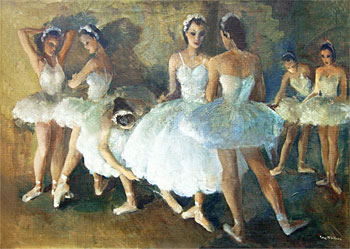 Dancers Backstage (After Degas)