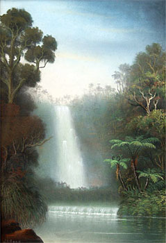 Waterfall in Native Bush, New Zealand & Wanganui River (2)