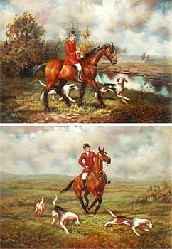 The Hunt Master and His Dogs & The Chase