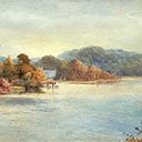 Lake Scene with Cottage