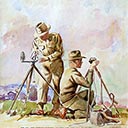 8 Bn V.D.C Sig's Operating Heliograph and Lucas Lamp, Terry Hills, 13th June 1943