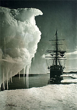 The Terra Nova at Ross Island, British Antartic Expedition 1910