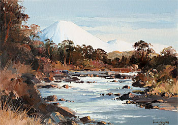 Mt Ngauruhoe & Whakapapanui River