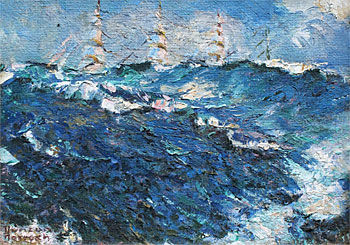 'Pamir' in Heavy Seas